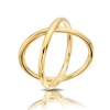 Thumbnail Image 0 of Sterling Silver & 18ct Gold Plated Vermeil Crossover Ring