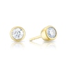 Thumbnail Image 1 of Sterling Silver & 18ct Gold Plated Vermeil 0.50ct Diamond Stud Earrings