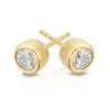 Thumbnail Image 2 of Sterling Silver & 18ct Gold Plated Vermeil 0.50ct Diamond Stud Earrings