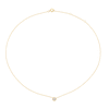 Thumbnail Image 1 of Sterling Silver & 18ct Gold Plated Vermeil 0.20ct Diamond Bezel Necklace