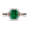 Thumbnail Image 0 of Le Vian 14ct Vanilla Gold 0.37ct Diamond & Emerald Ring