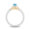 Thumbnail Image 2 of Enchanted Disney Fine Jewellery 0.10ct Diamond Jasmine Ring