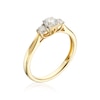 Thumbnail Image 1 of 9ct Yellow Gold 0.50ct Total Diamond Trilogy Ring