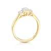 Thumbnail Image 2 of 9ct Yellow Gold 0.50ct Total Diamond Trilogy Ring