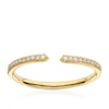 Thumbnail Image 0 of Silver & 18ct Gold Plated Vermeil 0.07ct Diamond Open Eternity Ring