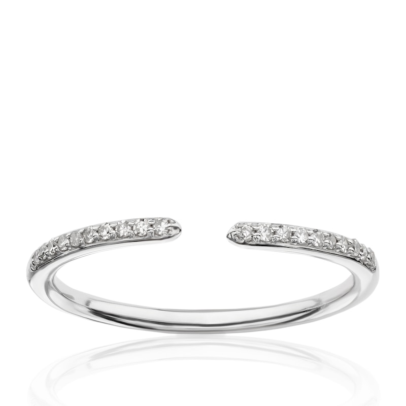 Silver 0.07ct Diamond Eternity Ring