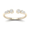 Thumbnail Image 1 of Sterling Silver & 18ct Gold Plated Vermeil 0.18ct Diamond Eternity Ring