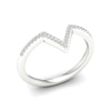 Thumbnail Image 2 of Sterling Silver 0.10ct Diamond Pavé Eternity Ring