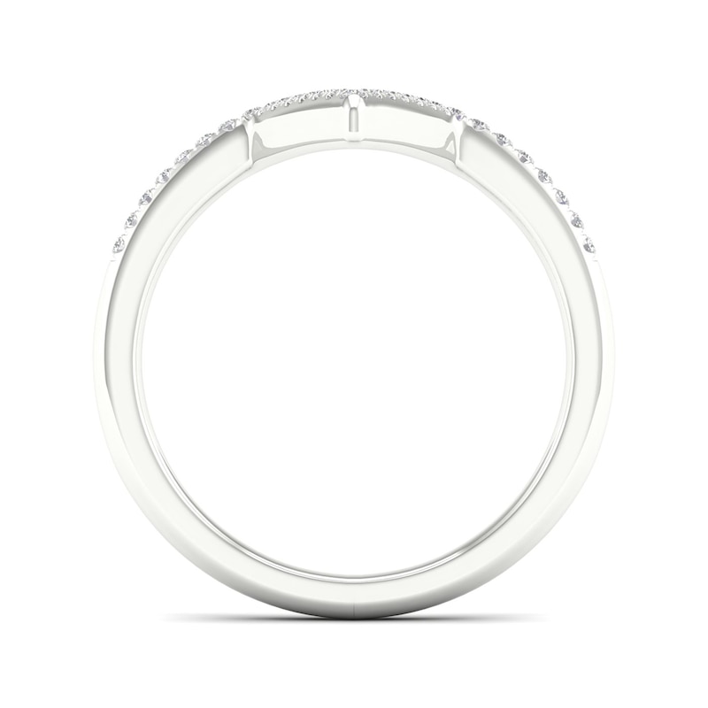 Silver 0.10ct Diamond Pavé Eternity Ring