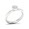 Thumbnail Image 1 of The Diamond Story 18ct White Gold Rub Over Solitaire 0.30ct Diamond Ring