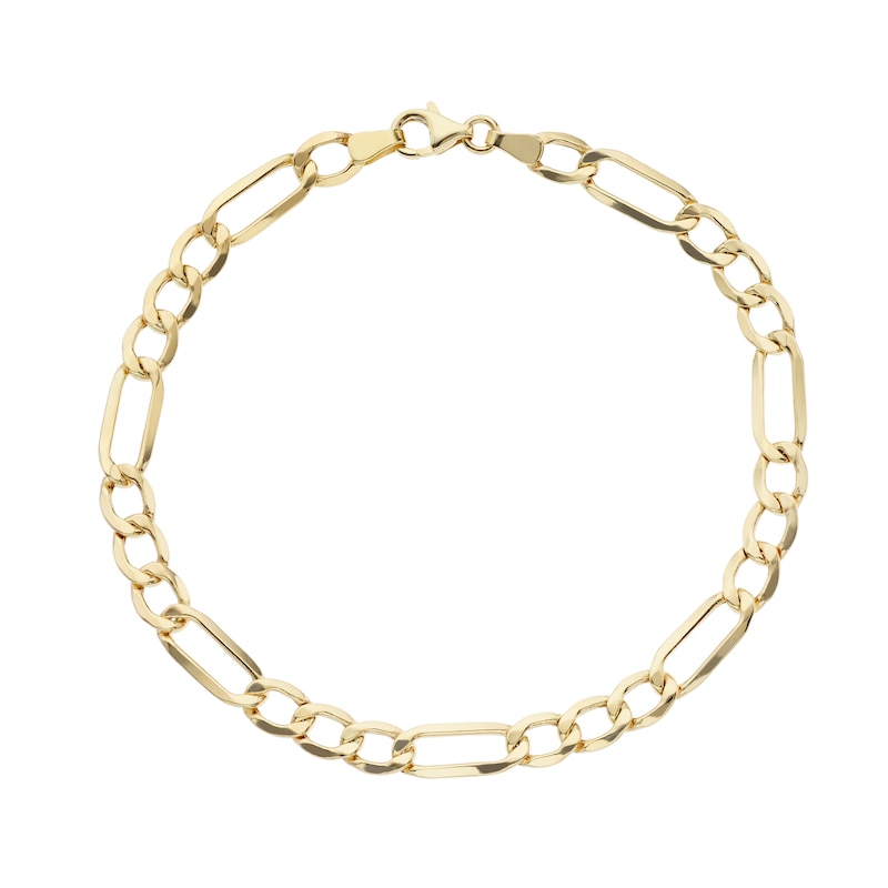 9ct Yellow Gold 8'' Figaro Chain Bracelet | H.Samuel