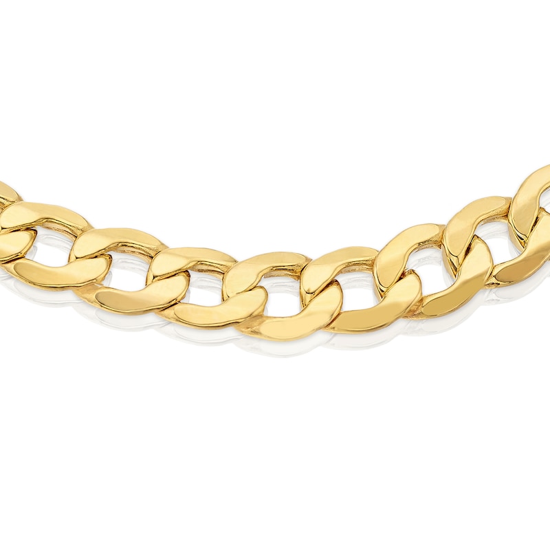 Main Image 2 of 9ct Yellow Gold 9.5 Inch Curb Chain Bracelet