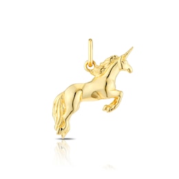 Yellow Gold Plated Unicorn Charm