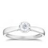 Thumbnail Image 1 of 9ct White Gold 0.20ct Illusion Set Diamond Solitaire Ring