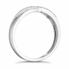 Thumbnail Image 1 of 9ct White Gold 0.10ct Diamond Crossover Eternity Ring