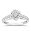 Thumbnail Image 0 of Princessa 9ct White Gold 0.50ct Diamond Cluster Ring