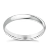 Thumbnail Image 0 of 9ct White Gold 3mm Extra Heavy D Shape Ring