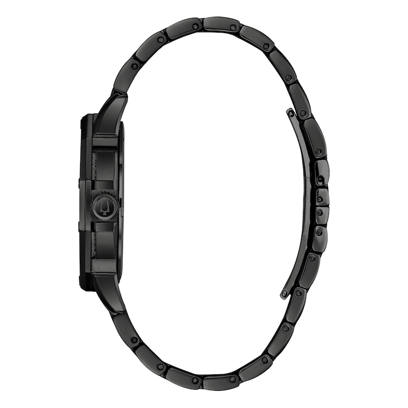 Bulova Crystal Octava Men's Black Ip Bracelet Watch