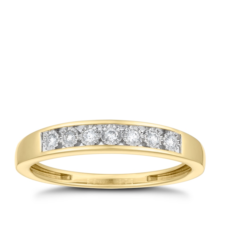 Main Image 1 of 9ct Yellow Gold Diamond Eternity Ring