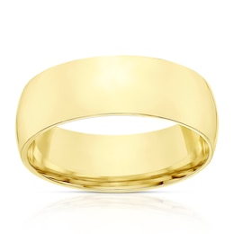 9ct Yellow Gold 7mm Extra Heavy Court Ring