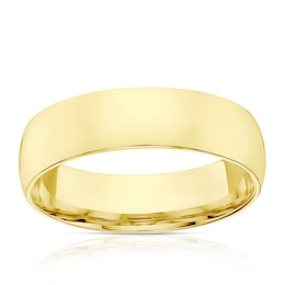 18ct Yellow Gold 6mm Extra Heavy Court Ring