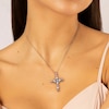 Thumbnail Image 1 of Sterling Silver & Cubic Zirconia Fancy Cross Pendant