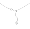 Thumbnail Image 1 of Sterling Silver Adjustable Dainty Curb Chain