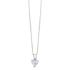 Thumbnail Image 0 of Sterling Silver & Heart Shaped Cubic Zirconia Drop Pendant