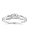 Thumbnail Image 0 of 9ct White Gold Diamond Illusion Solitaire Ring