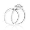 Thumbnail Image 1 of Perfect Fit 9ct White Gold 0.33ct Diamond Pear Bridal Set