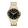 Thumbnail Image 0 of Armani Exchange Men's Black Dial Gold-Plated Bracelet Watch
