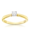 Thumbnail Image 0 of 9ct Yellow Gold 0.20ct Diamond Solitaire Ring