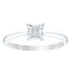 Thumbnail Image 0 of Sterling Silver Diamond Square-Shaped Cluster Ring