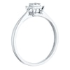 Thumbnail Image 1 of Sterling Silver Diamond Square-Shaped Cluster Ring