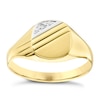 Thumbnail Image 0 of 9ct Gold Diamond Cushion Signet Ring