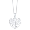 Thumbnail Image 0 of Sterling Silver Tree Design Heart Pendant