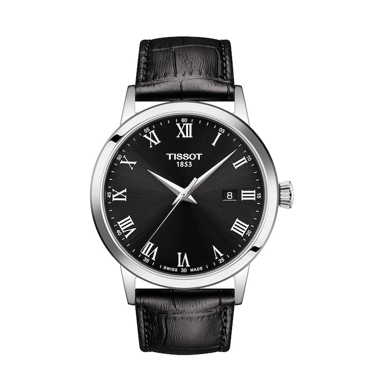 Main Image 1 of Tissot Classic Dream Men's Black Leather Strap Watch