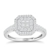 Thumbnail Image 0 of Princessa 9ct White Gold 0.66ct Diamond Cluster Ring