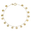 Thumbnail Image 1 of 9ct Yellow Gold Solid Sparkle Disc Bracelet