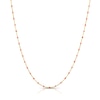 Thumbnail Image 0 of Sterling Silver & 18ct Gold Plated Vermeil 20'' Peach Bead Chain Necklace