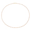 Thumbnail Image 1 of Sterling Silver & 18ct Gold Plated Vermeil 20'' Peach Bead Chain Necklace