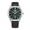 Thumbnail Image 0 of Citizen Eco-Drive Men's Green Dial Black Leather Strap Watch