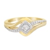 Thumbnail Image 2 of 9ct Yellow Gold Wrap Princessa Diamond Cluster Ring