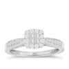 Thumbnail Image 0 of Princessa  9ct White Gold 0.33ct Diamond Cluster Ring