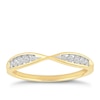 Thumbnail Image 1 of 9ct Yellow Gold Diamond Infinity Ring