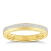 Thumbnail Image 0 of 9ct Yellow Gold 0.10ct Diamond Row Ring