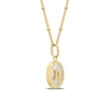 Thumbnail Image 2 of Sterling Silver & 18ct Gold Plated Vermeil Mother Of Pearl Gemini Pendant