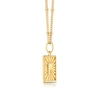 Thumbnail Image 1 of Sterling Silver & 18ct Gold Plated Vermeil Initial F Pendant