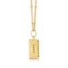 Thumbnail Image 1 of Sterling Silver & 18ct Gold Plated Vermeil Initial I Pendant