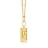 Thumbnail Image 1 of Sterling Silver & 18ct Gold Plated Vermeil Initial M Pendant